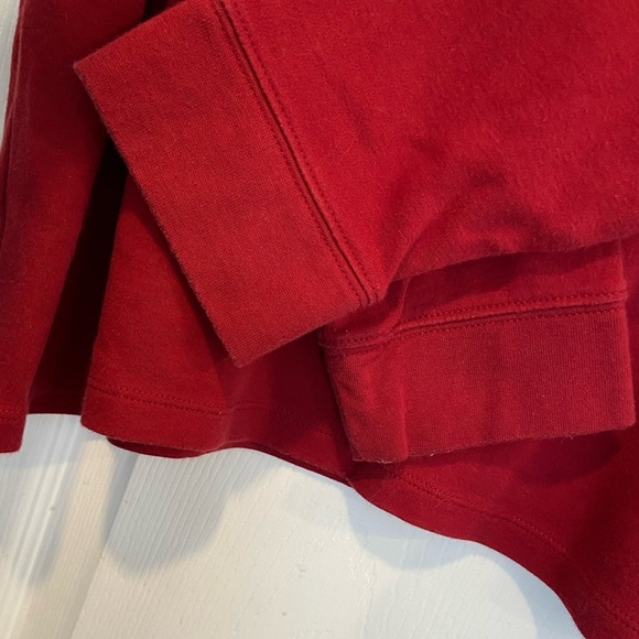 L.L. Bean Size XL Long Sleeve Cotton Turtleneck Pullover Shirt Dark Red Layer - Picture 2 of 11